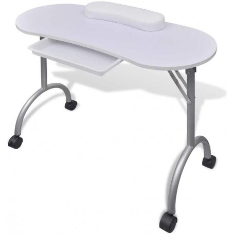 Mesa para manicura Plegable, con cajón