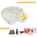 Lámpara de uñas para UV gel y esmalte normal de manicura y pedicura,luz blanca