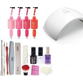 LoveCrazy 4pcs Kit De Colores 13-16 en Gel Manicura Semipermanente