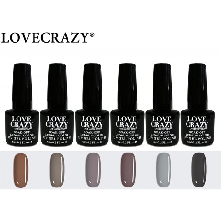 Lote de esmaltes semipermanentes 6 ml de 6 uds (30,31,32,33,4,17)
