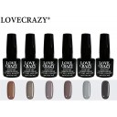 Lote de esmaltes semipermanentes 6 ml de 6 uds (30,31,32,33,4,17)
