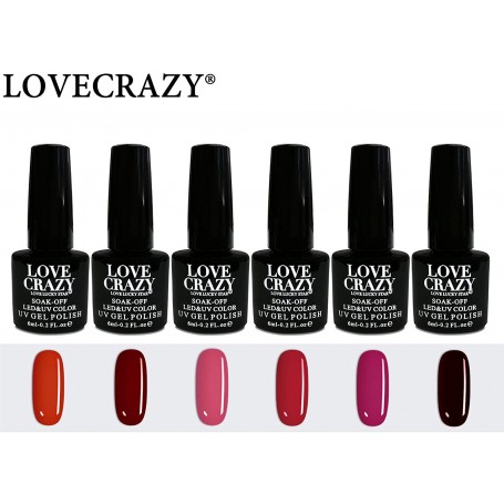 Lote de esmaltes semipermanentes 6 ml de 6 uds (41,48,40,47,45,59)