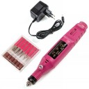 Torno para uñas, máximo 15.000 rpm, color Fucsia