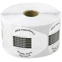 Rollo de 500 uds moldes pegatinas para manicura (Plateado pequeño)