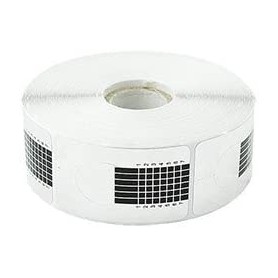 Rollo de 500 uds moldes pegatinas para manicura (Plateado pequeño)