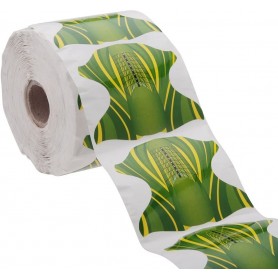 Rollo de 300 uds moldes pegatinas para manicura (Verde)
