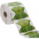 Rollo de 300 uds moldes pegatinas para manicura (Verde)