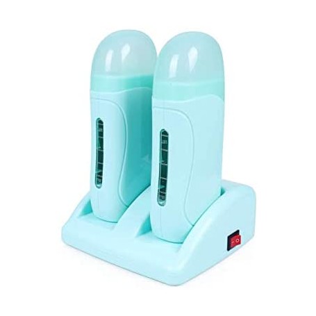 Calentador Cera Tibia depilación de cartucho Roll On (VERDE 2 Rolones)