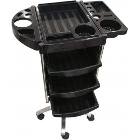 Carro de mantenimiento para peluquería (modelo 228-17 Negro)