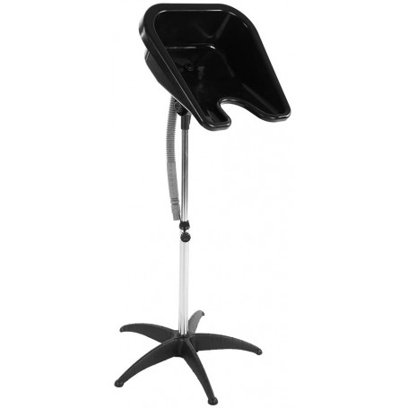 Lavacabeza Portátil Regulable y Basculante para Lavar Pelo, Color Negro