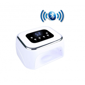 Lámpara secador de uñas UVLED con conexión de altavoz bluetooth 60W, color blanco