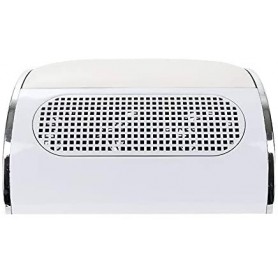 Aspiradores de Polvo de Uñas de tres motores para Manicura y Pedicura Herramienta Profesional, color blanco