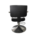 Sillón profesional de peluquería, 360º giratoria con base fijo de metal y altura regulable, modelo C62