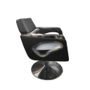 Sillón profesional de peluquería, 360º giratoria con base fijo de metal y altura regulable, modelo 006-78