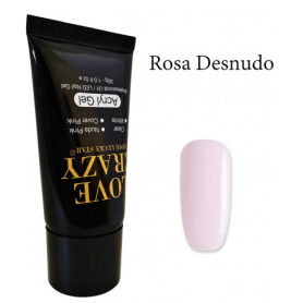 Poly Gel acrílico color rosa, 30 gr