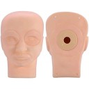 Maniquí de prácticas de maquillajes de silicona para limpieza facial ultrasónico, desmontable