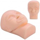 Maniquí de prácticas de maquillajes de silicona para limpieza facial ultrasónico, desmontable