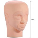 Maniquí de prácticas de maquillajes de silicona para limpieza facial ultrasónico, desmontable