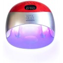 Lámpara Secador de Uñas 48W LED UV con 4 Temporizadores Profesional, color rojo