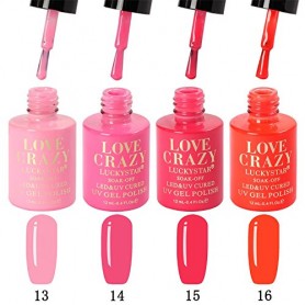 Kit de colores esmaltes 4 pcs en gel manicura semipermanente 13-16