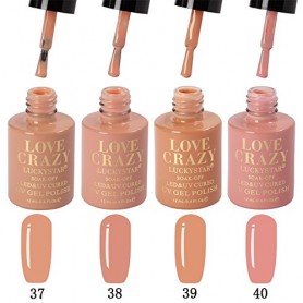 Kit de colores esmaltes 4 pcs en gel manicura semipermanente 37-40