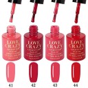 Kit de colores esmaltes 4 pcs en gel manicura semipermanente 41-44