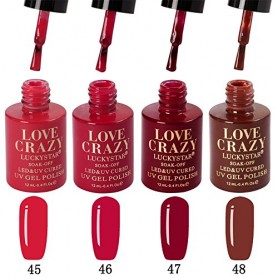 Kit de colores esmaltes 4 pcs en gel manicura semipermanente 45-48