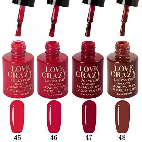 Kit de colores esmaltes 4 pcs en gel manicura semipermanente 45-48