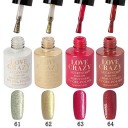 Kit de colores esmaltes 4 pcs en gel manicura semipermanente 61-64