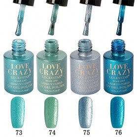 Kit de colores esmaltes 4 pcs en gel manicura semipermanente 73-76