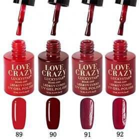 Kit de colores esmaltes 4 pcs en gel manicura semipermanente 89-92