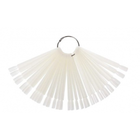 Muestrario de uñas con aro, Natural 100 Pcs