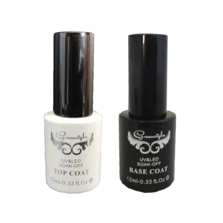 Top Coat y Base Coat Greenstyle 12ml