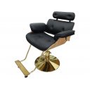 Silón giratoria para peluquería, modelo nuevo, varios colores con base dorado
