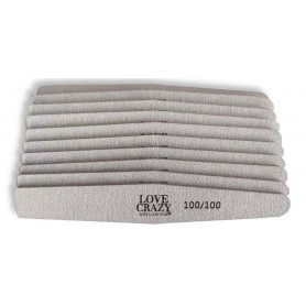 Kit 10 limas 100/100 con forma poligonal