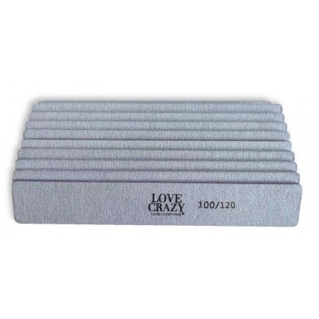 Kit 10 limas 100/120 con forma rectangular