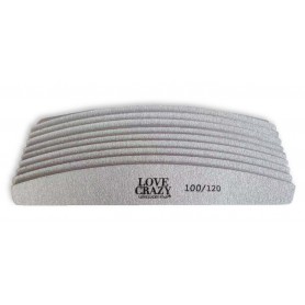 Kit 10 limas 100/120 con forma media luna