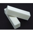 10 Tacos bloques de pulidores de uñas esponjoso, color blanco