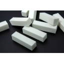 10 Tacos bloques de pulidores de uñas esponjoso, color blanco