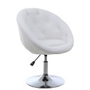 Sillón profesional de peluquería, 360º giratoria con base fijo de metal, asiento suave y cómodo de material piel (modelo 329-16)