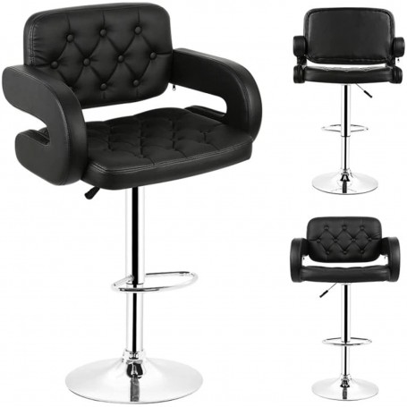 Sillón profesional con base fija de metal alta y giratoria (Modelo 329-21 con B329)