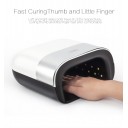 Secador de uñas SUN3, 48W para curado de lámpara de esmalte de gel, con sensor de movimiento, pantalla LCD