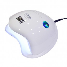 Lámpara SUN 5 plus 48W Led para secado de uñas para curar todo tipo Gel 99 bajo, 36 Leds (Blanco)