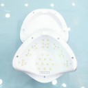 Lámpara SUN 5 plus 48W Led para secado de uñas para curar todo tipo Gel 99 bajo, 36 Leds (Plateado)