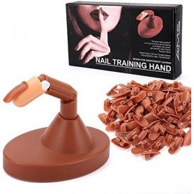 Práctica dedo Dedos,3 Piezas Flexible Dedo de Práctica Dedos 100 Piezas de Puntas de uñas