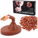 Práctica dedo Dedos,3 Piezas Flexible Dedo de Práctica Dedos 100 Piezas de Puntas de uñas