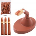 Práctica dedo Dedos,3 Piezas Flexible Dedo de Práctica Dedos 100 Piezas de Puntas de uñas