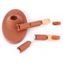 Práctica dedo Dedos,3 Piezas Flexible Dedo de Práctica Dedos 100 Piezas de Puntas de uñas