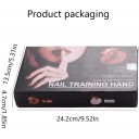 Práctica dedo Dedos,3 Piezas Flexible Dedo de Práctica Dedos 100 Piezas de Puntas de uñas