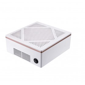 Aspirador profesional plano de alta potencia 60W para salón de uñas, eliminación de polvo para uso profesional, color blanco